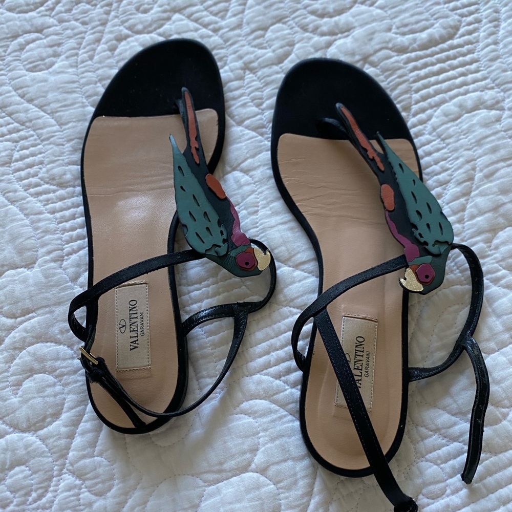 Valentino pebble leather sandals